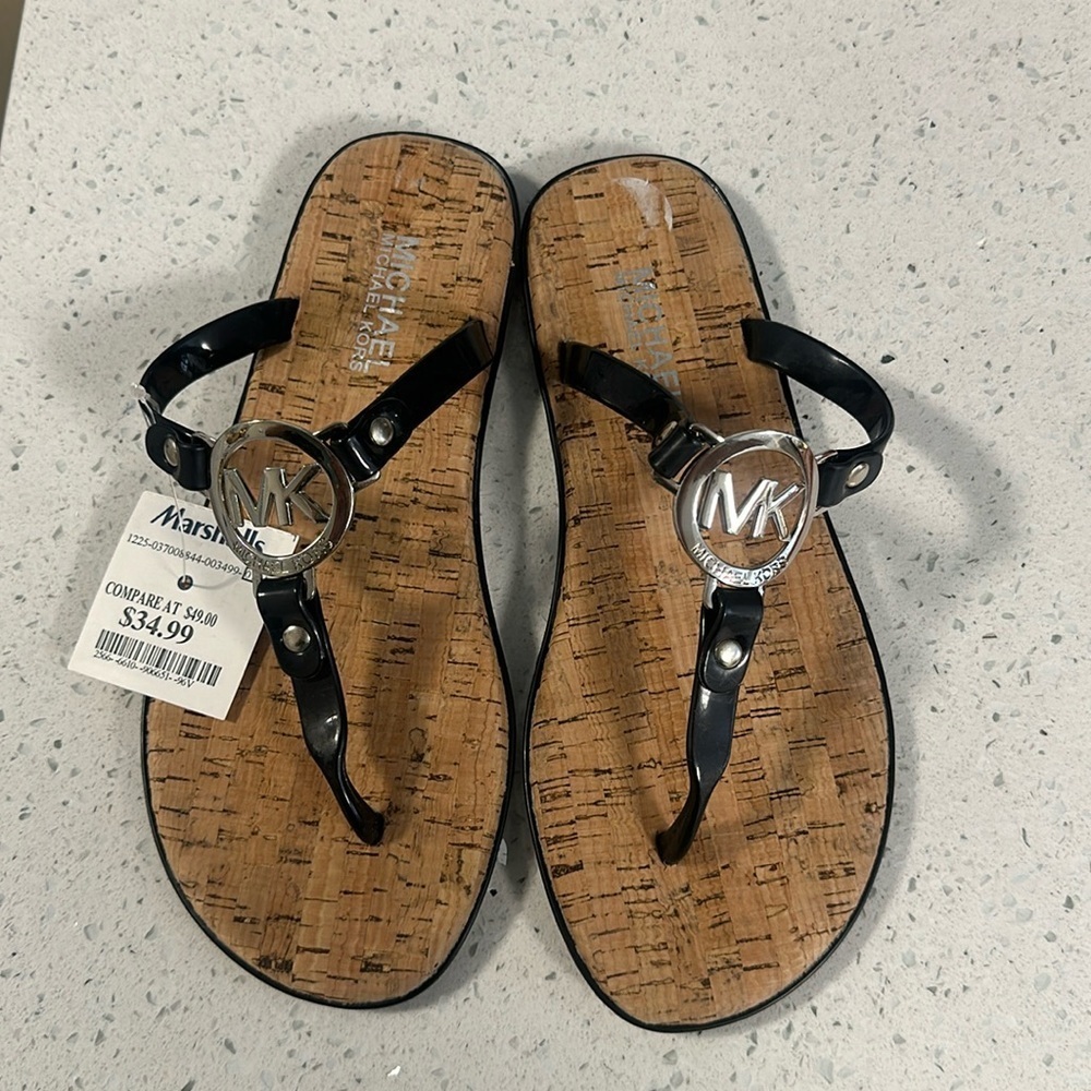 Michael Kors black flats NWT